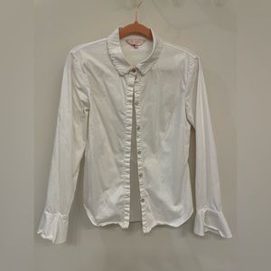 Ted baker London fluted scallop trim shirt size 1